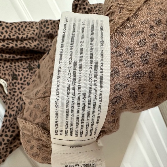 Abercrombie Midi Dress Animal Print Size Small - Picture 4 of 6